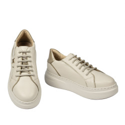 Damträningsskor 6077 beige kombinerad