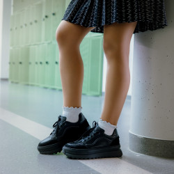 Dam sneakers 6074 svart kombinerad lifestyle