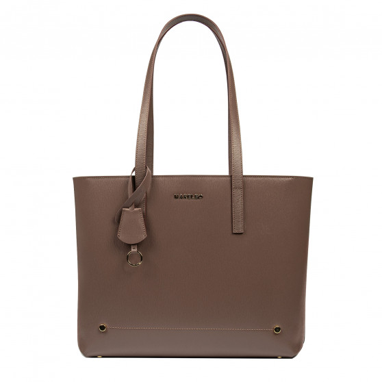 Damaxelväska 030g cappuccino saffiano