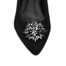 Dam ballerinas 1313 svart velour