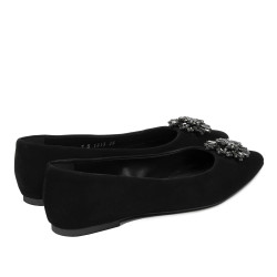 Dam ballerinas 1313 svart velour