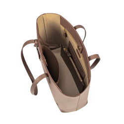 Damaxelväska 030g cappuccino saffiano
