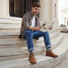 Herr casual/sport skor 968 bufo brun lifestyle