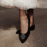 Dam ballerinas 1313 svart velour