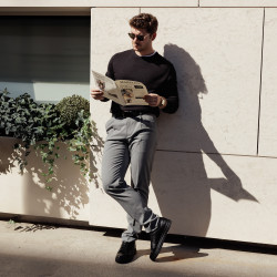 Herrarnas casual/sportskor 970-1 svart