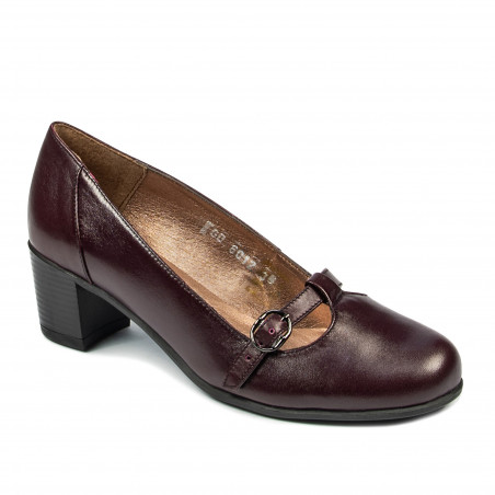 Dam casual/elegant skor 6012 vinröd