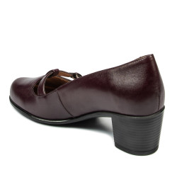 Dam casual/elegant skor 6012 vinröd