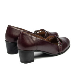 Dam casual/elegant skor 6012 vinröd
