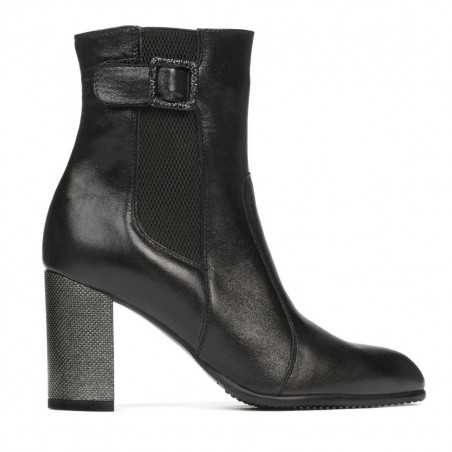 Damstövlar 1177 svart satin