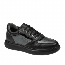 Svarta kombinerade sneakers 938