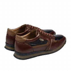Herrsportskor 833 brun+indigo
