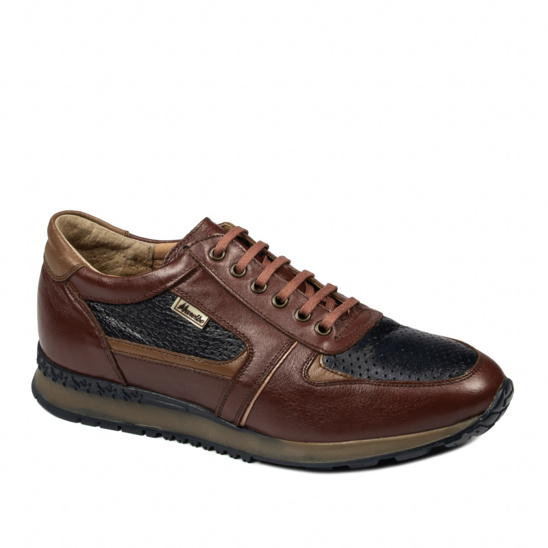 Herrsportskor 833 brun+indigo