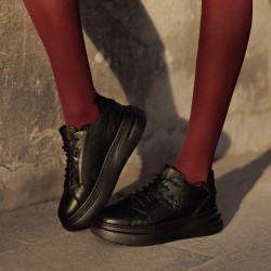 Dam sneakers 6077 svart kombinerad lifestyle
