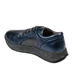 Damsneakers/casualskor 6010 indigopärlemor kombinerad