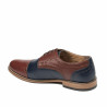 Eleganta herrskor 880 brun+indigo