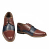 Eleganta herrskor 880 brun+indigo