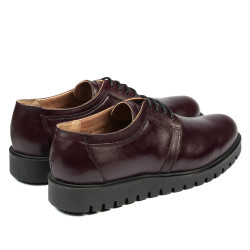 Kvinnors casual skor 6007 vinröd