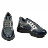 Damsneakers 6038 indigo kombinerad