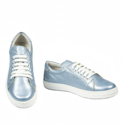 Dam-sneakers 695 blå pärlemor