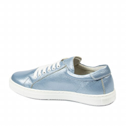 Dam-sneakers 695 blå pärlemor
