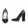 Eleganta damskor 1275 svart satin