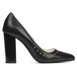 Eleganta damskor 1275 svart satin