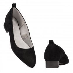 Elegant/casual damskor 1285 svart antilop