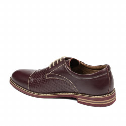 Herrskor casual 873 vinröd