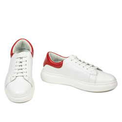 Dam sneakers 6008 vit kombinerad