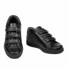 Svarta kardborresneakers för tonåringar 369sc