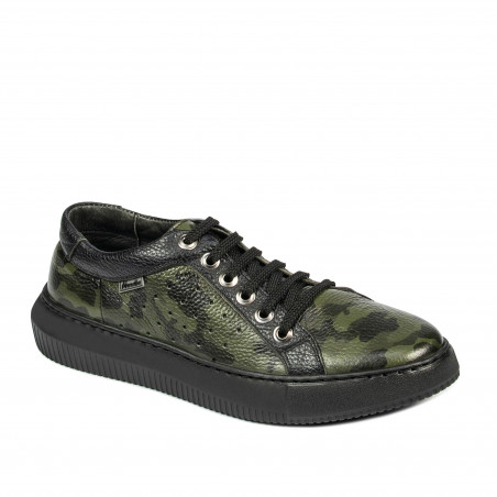 Herr casual/sportskor 841-1 grön kamouflage