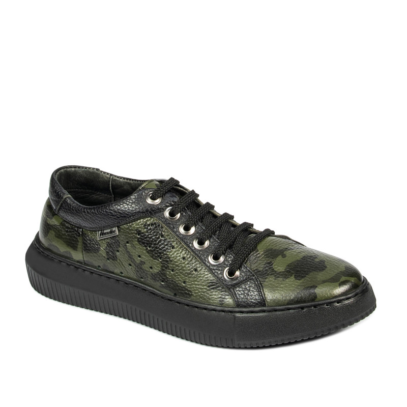 Herr casual/sportskor 841-1 grön kamouflage