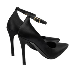 Eleganta dam skor 1311 svart satin