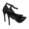 Eleganta dam skor 1311 svart satin