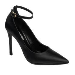 Eleganta dam skor 1311 svart satin