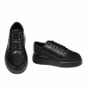 Damsneakers 6083 svart kombinerad