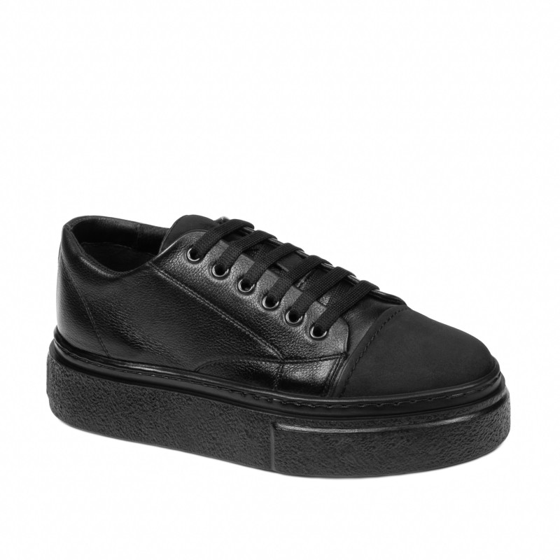 Damsneakers 6083 svart kombinerad