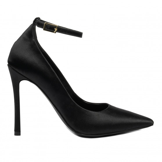 Eleganta dam skor 1311 svart satin