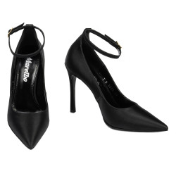Eleganta dam skor 1311 svart satin