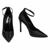 Eleganta dam skor 1311 svart satin