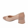 Eleganta damskor 1332 lack nude kombinerad