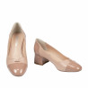 Eleganta damskor 1332 lack nude kombinerad