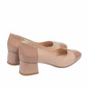 Eleganta damskor 1332 lack nude kombinerad