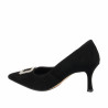 Eleganta damskor 1318 svart velour