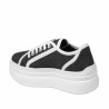 Damsneakers 6089 svart jeans kombinerad