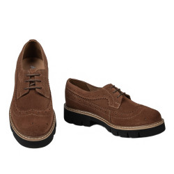 Casual damtofflor 6085 bufo brun