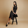 Dam ballerinas 1327 svart velour lifestyle