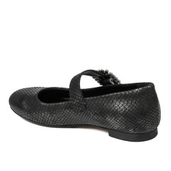 Dam ballerinas 1314 svart präglad