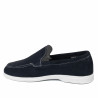 Herrmoccasiner 980 indigo velur