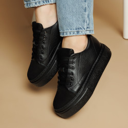Damsneakers 6083 svart kombinerad lifestyle